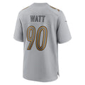 Custom #90 Gray PIT Football Shirt Top