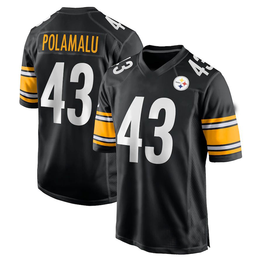 Custom #43 Black PIT Football Shirt Top