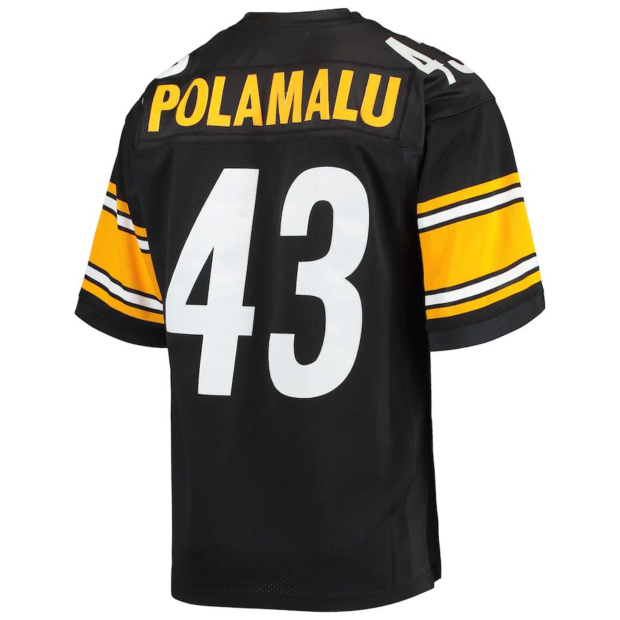 Custom #43 Black 2007 PIT Football Shirt Top