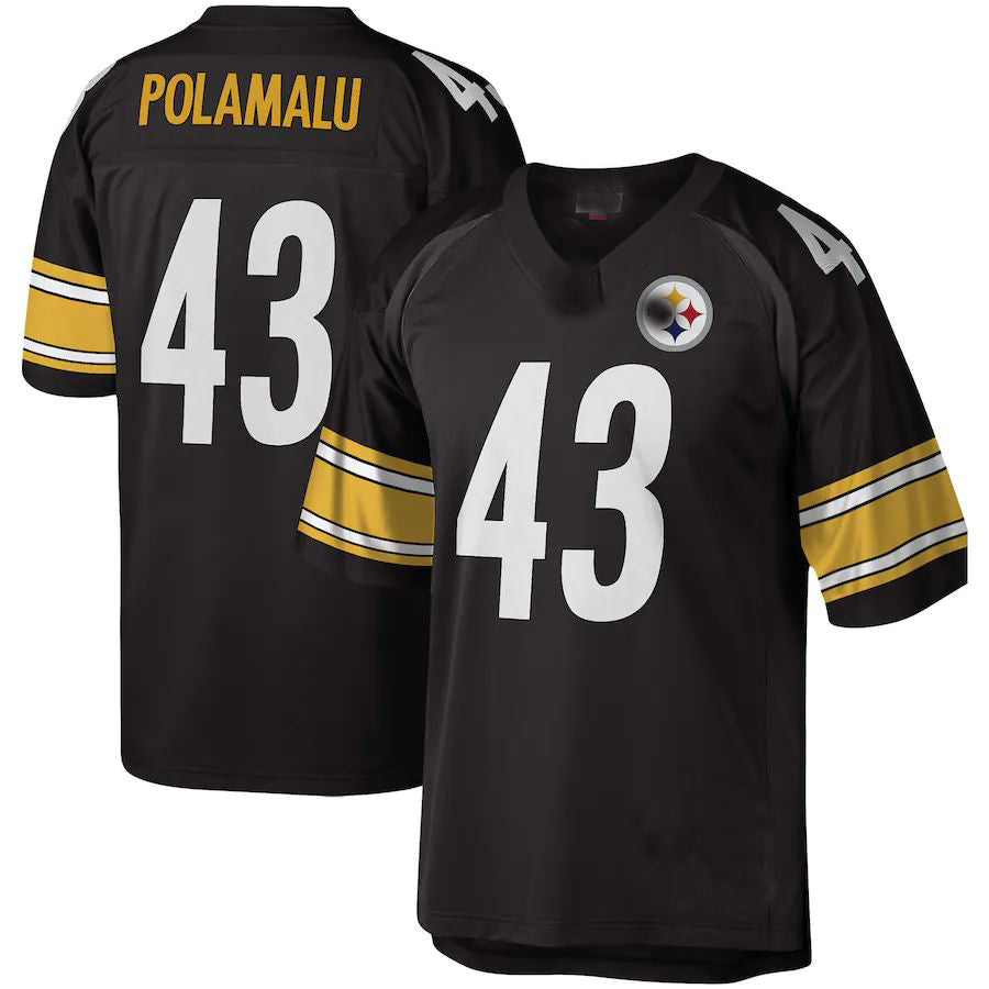 Custom #43 Black PIT Football Shirt Top