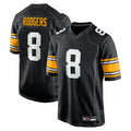 Custom #8 Black PIT Football Shirt Top