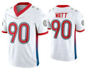 Custom #90 White 2022 PIT Football Shirt Top