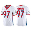 Custom #97 White 2022 PIT Football Shirt Top