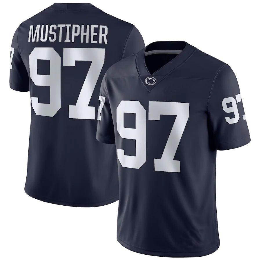 Custom #97 Navy DET Football Shirt Top
