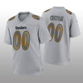 Custom Gray PIT Football Shirt Top