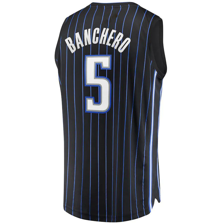 Custom #5 Black 2022 ORL Basketball Shirt Top