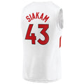 Custom #43 White 2020 TOR Basketball Shirt Top