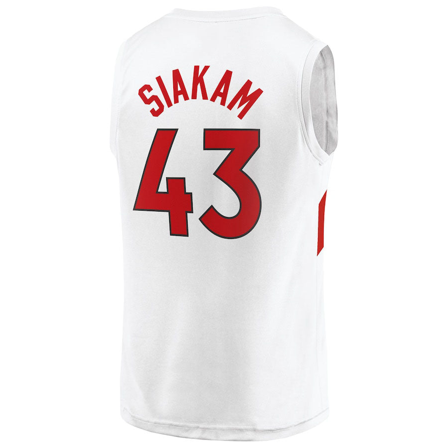 Custom #43 White 2020 TOR Basketball Shirt Top