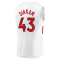 Custom #43 White TOR Basketball Shirt Top