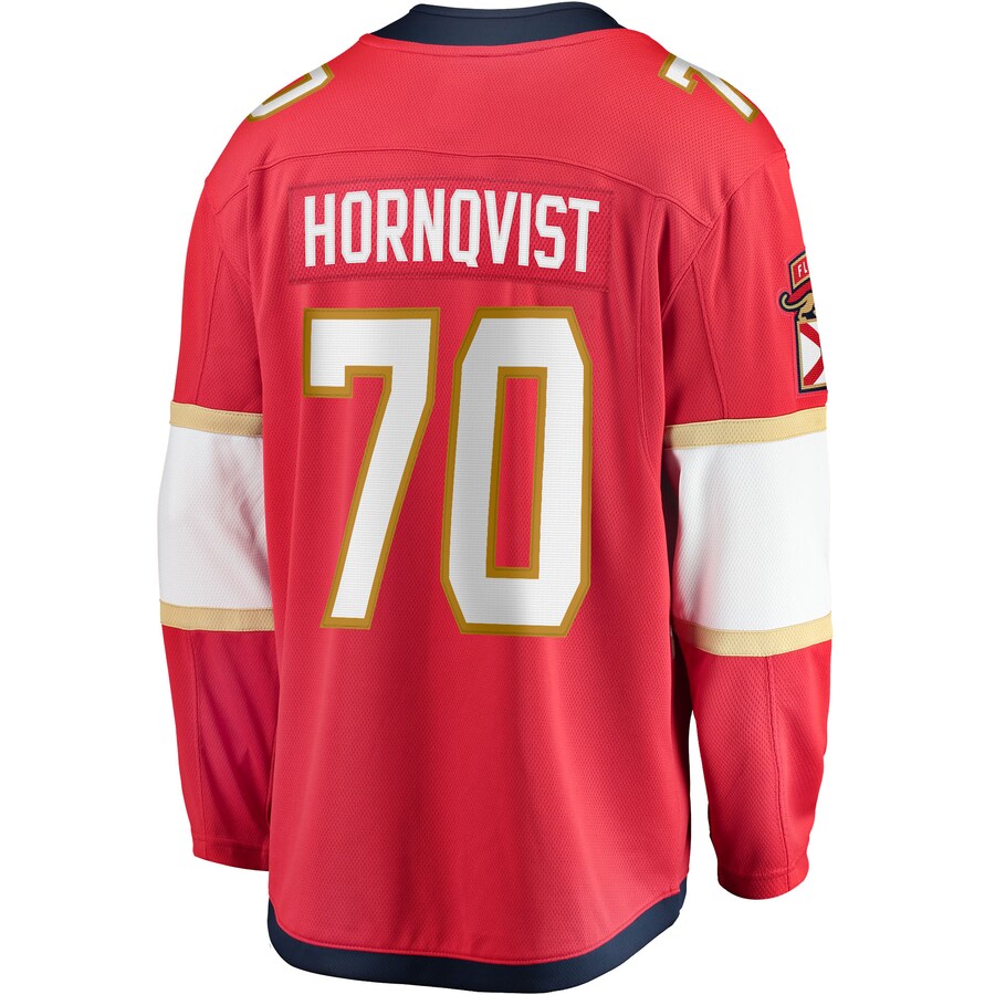Custom #70 Red FLA Hockey Shirt Top