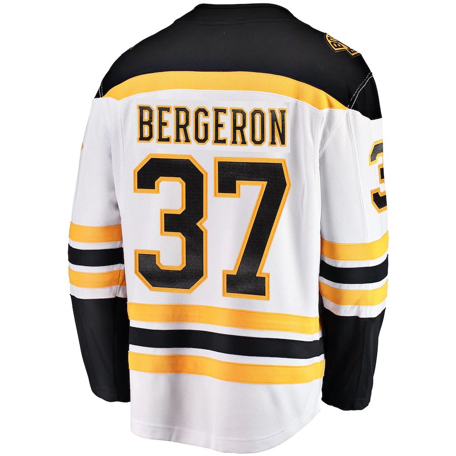 Custom #37 Black BOS Hockey Shirt Top