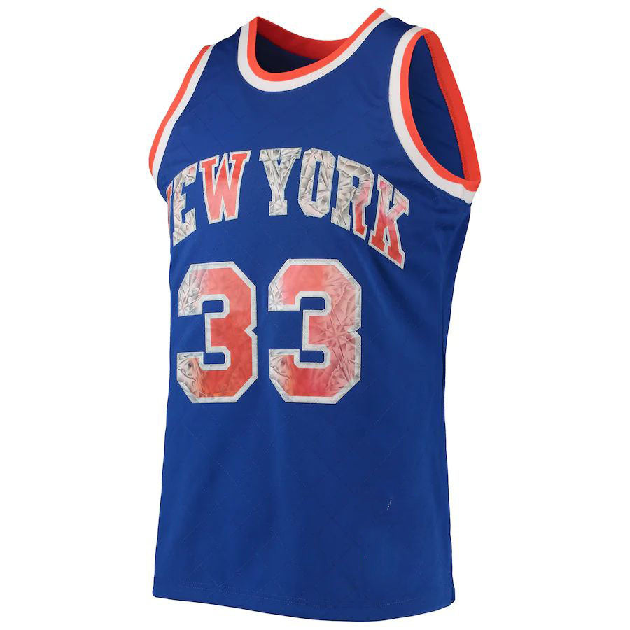 Custom #33 Blue 1996 NYK Basketball Shirt Top