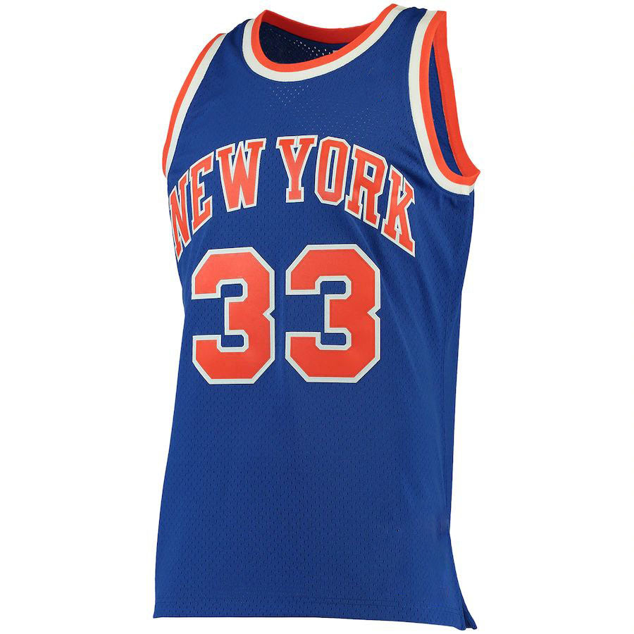 Custom #33 Blue NYK Basketball Shirt Top