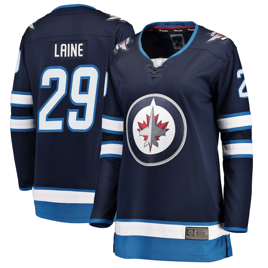 Custom #29 Navy Hockey Shirt Top