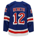 Custom #12 Blue Hockey Shirt Top
