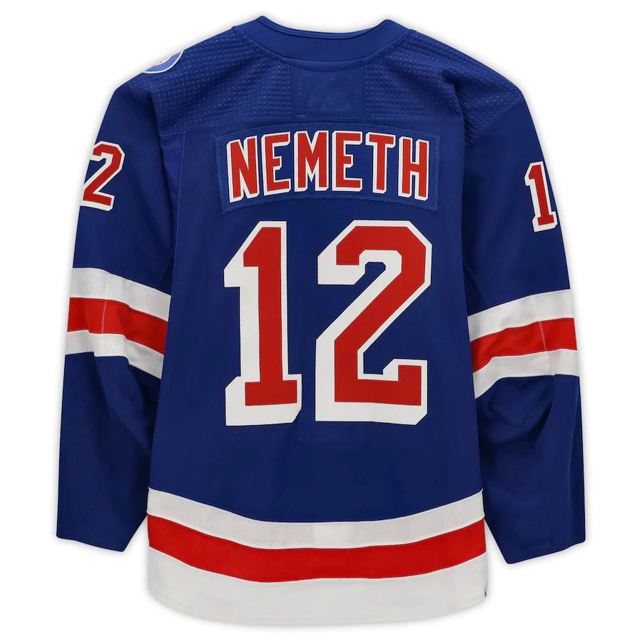 Custom #12 Blue Hockey Shirt Top