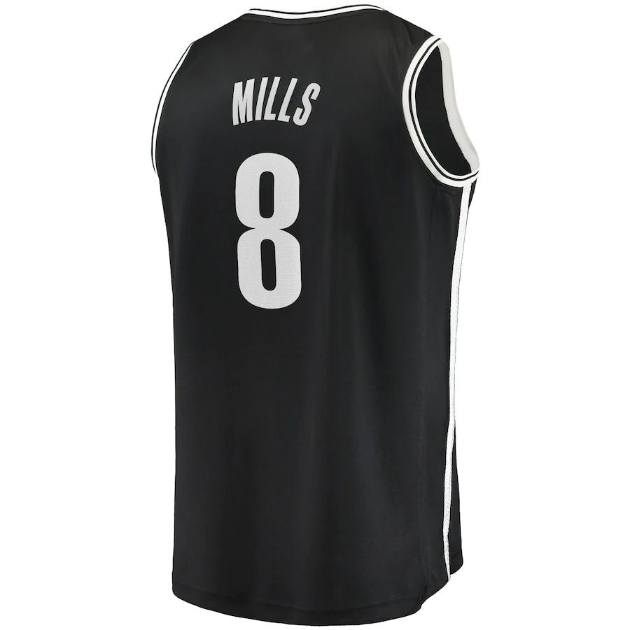 Custom #8 Black 2021 BKN Basketball Shirt Top