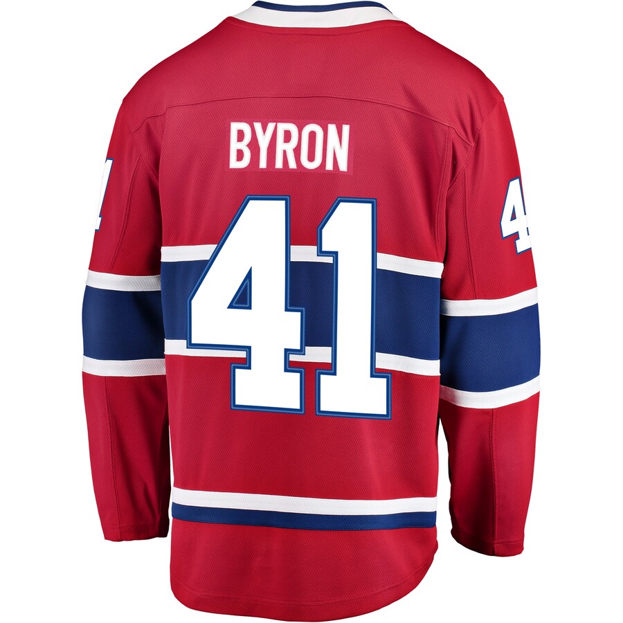 Custom #41 Red MTL Hockey Shirt Top