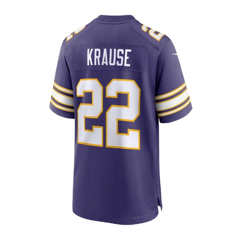 Custom #22 Purple MIN Football Shirt Top