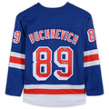 Custom #89 Blue Hockey Shirt Top