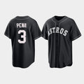 Custom Black 2021 HOU Baseball Shirt Top