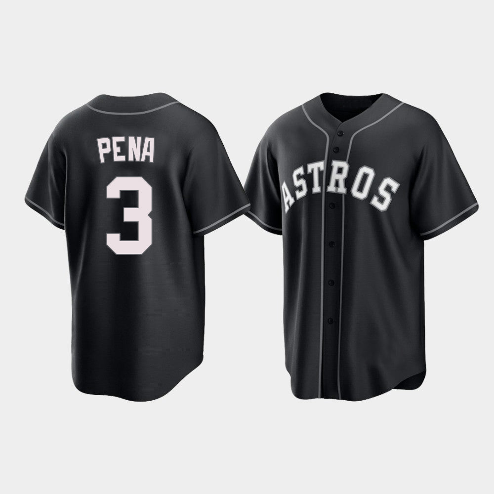 Custom Black 2021 HOU Baseball Shirt Top