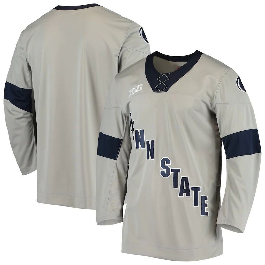Custom Gray Hockey Shirt Top
