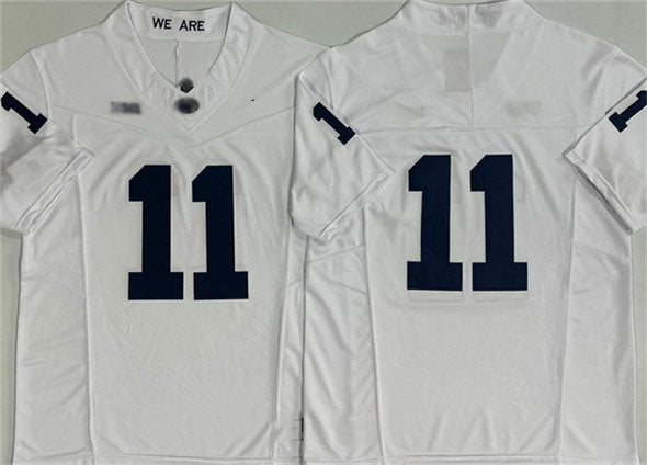Custom #11 White 2024 College Shirt Top