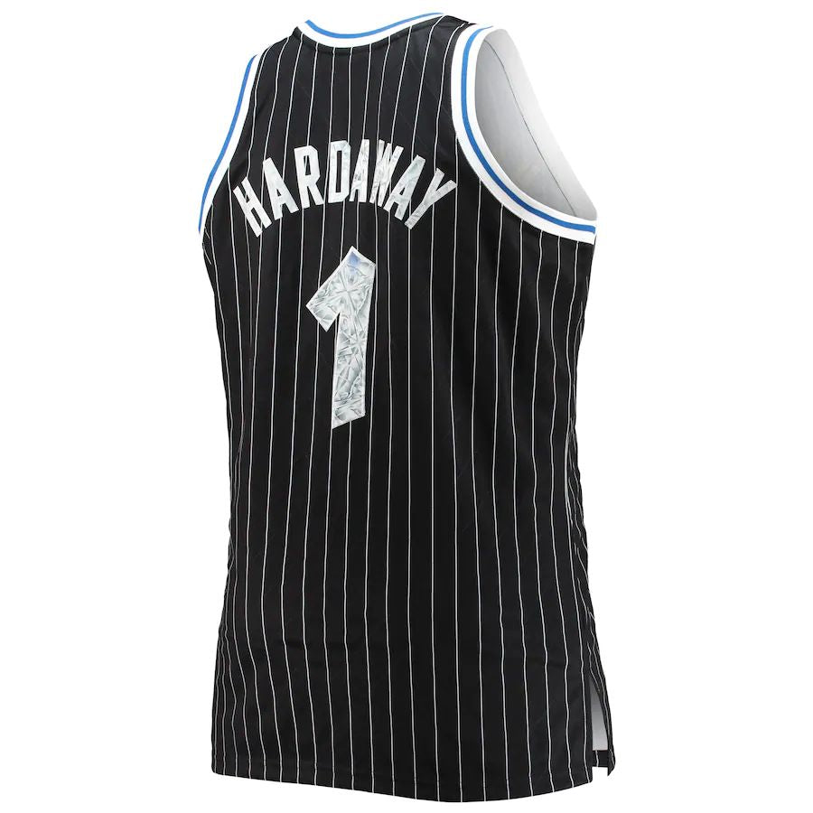 Custom #1 Black 1994 ORL Basketball Shirt Top