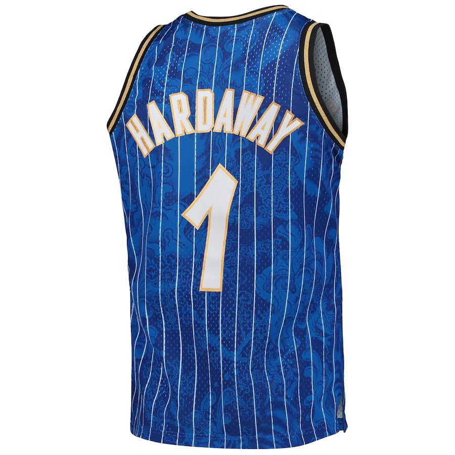 Custom #1 Blue 1994 ORL Basketball Shirt Top