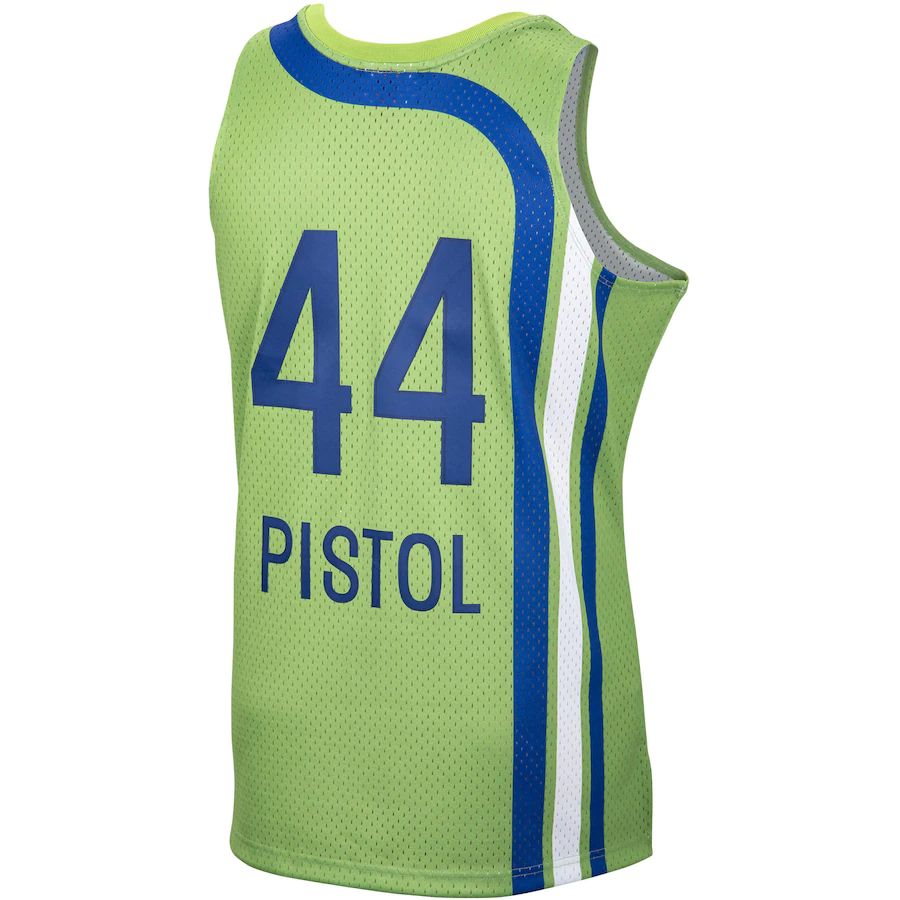 Custom #44 Green 1976 Basketball Shirt Top