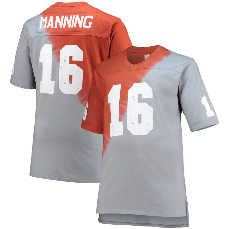 Custom #16 Orange College Shirt Top