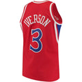 Custom #3 Red 1996 PHI Basketball Shirt Top