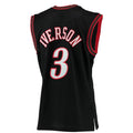Custom #3 Black 2000 PHI Basketball Shirt Top