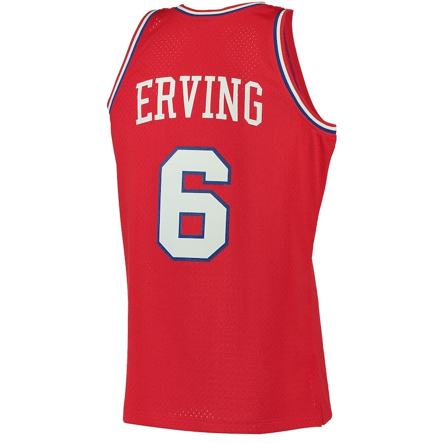 Custom #6 Red PHI Basketball Shirt Top