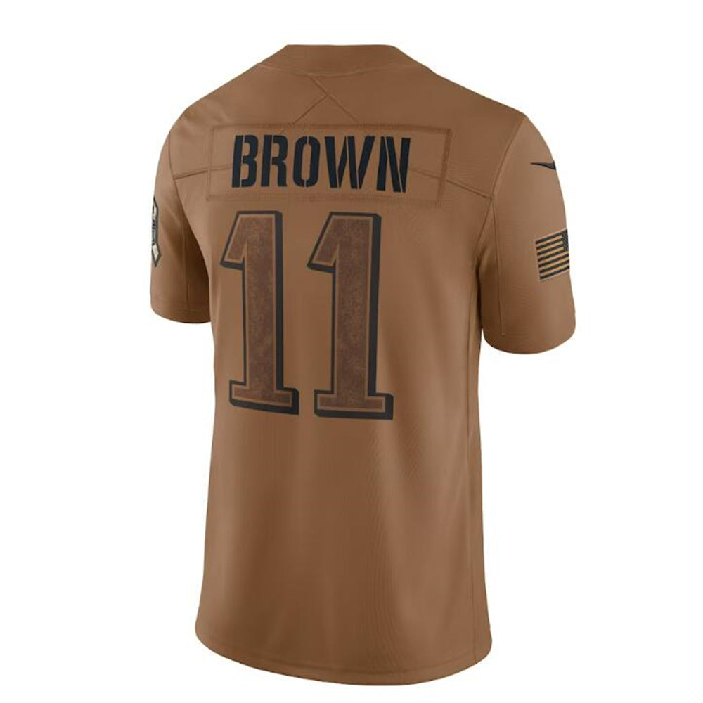 Custom #11 Brown 2023 PHI Football Shirt Top