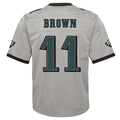 Custom #11 Silver PHI Football Shirt Top