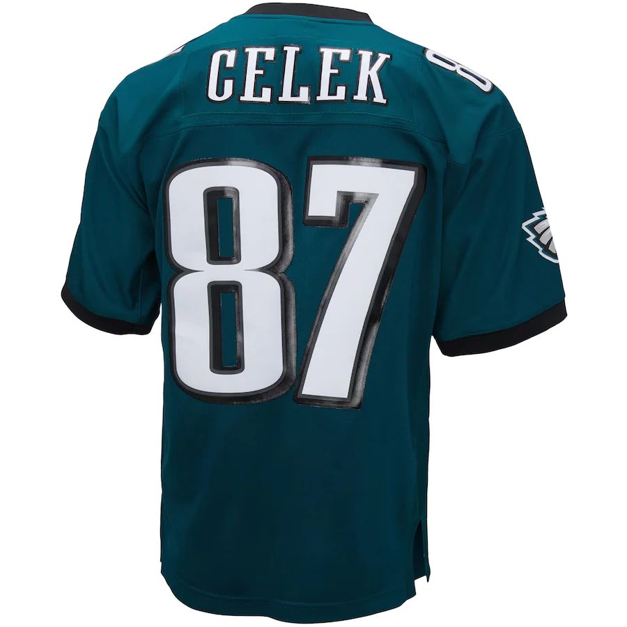 Custom #87 Midnight Green 2009 PHI Football Shirt Top