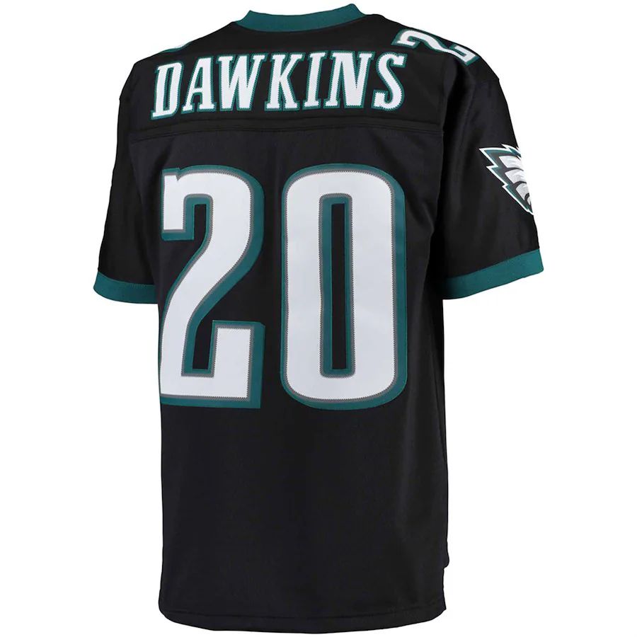 Custom #20 Black 2004 PHI Football Shirt Top