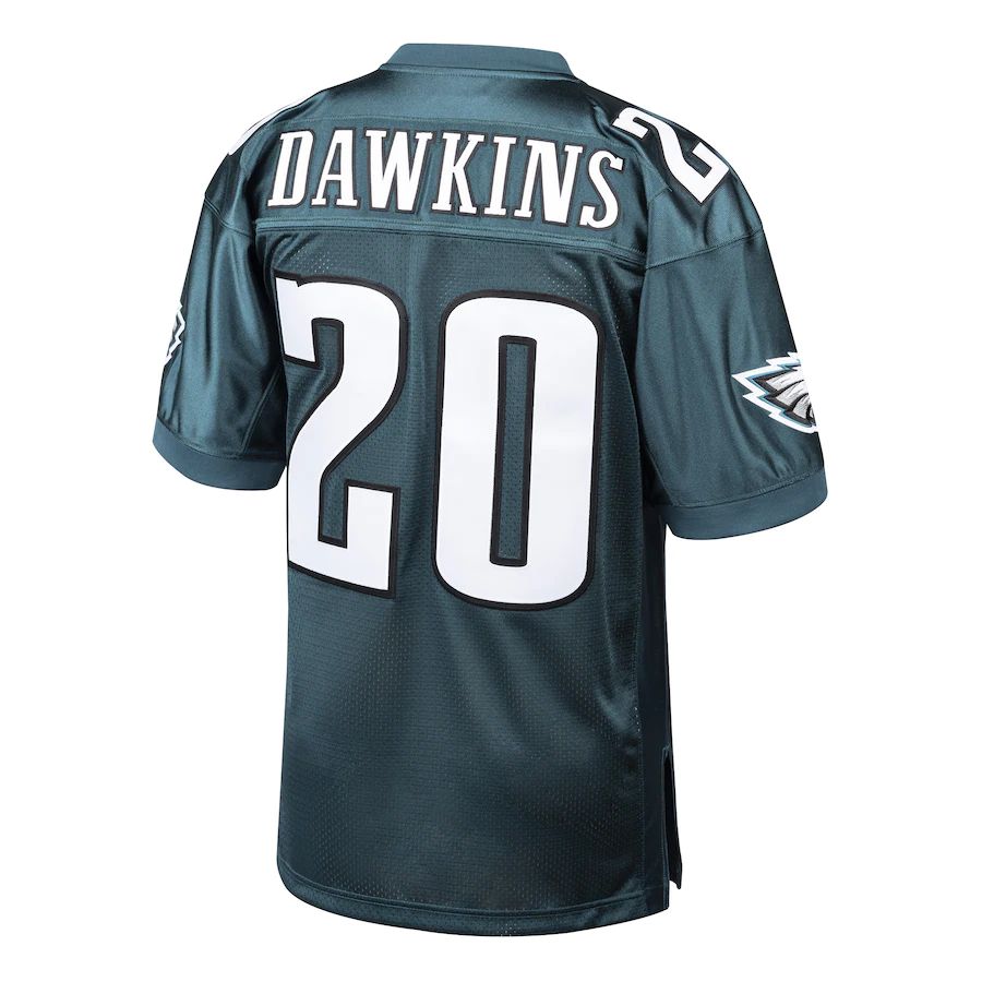 Custom #20 Midnight Green 1996 Throwback PHI Football Shirt Top