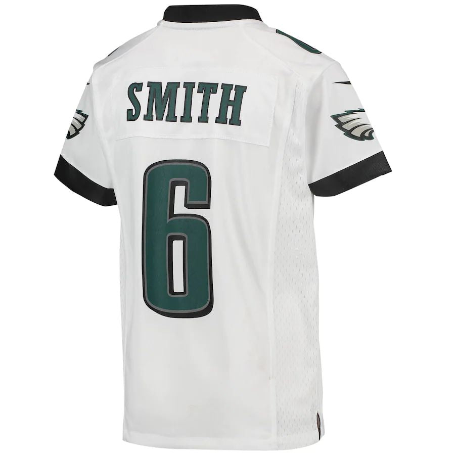 Custom #6 White PHI Football Shirt Top