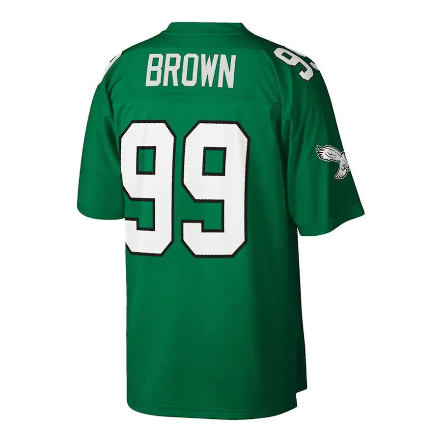 Custom #99 Green 1990 PHI Football Shirt Top