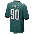 Custom #90 Midnight Green PHI Football Shirt Top