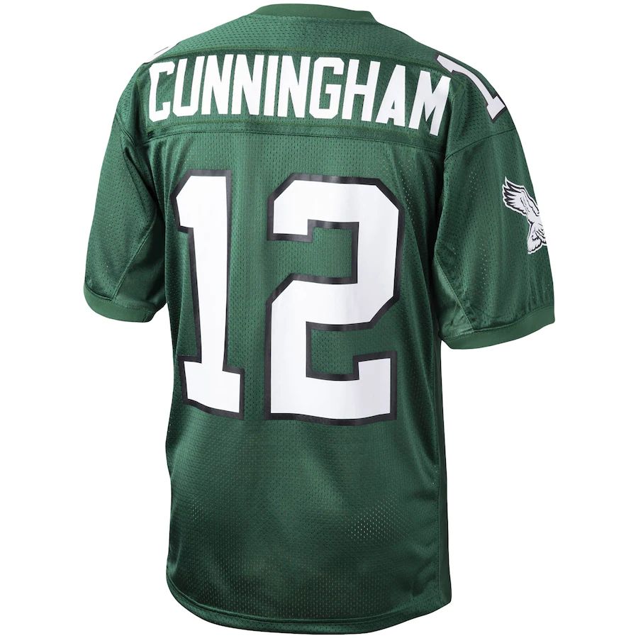 Custom #12 Green 1992 Throwback PHI Football Shirt Top