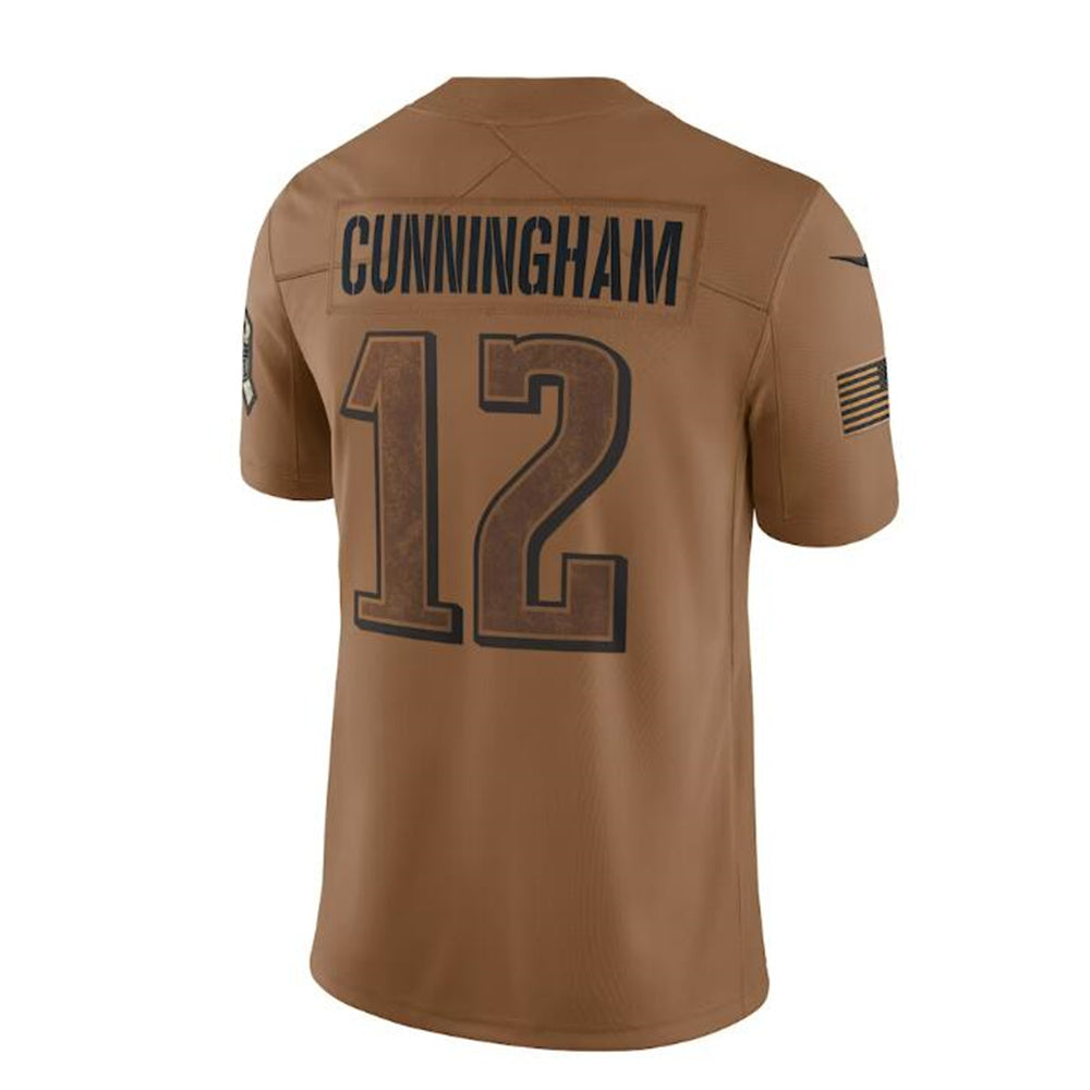 Custom #12 Brown 2023 PHI Football Shirt Top