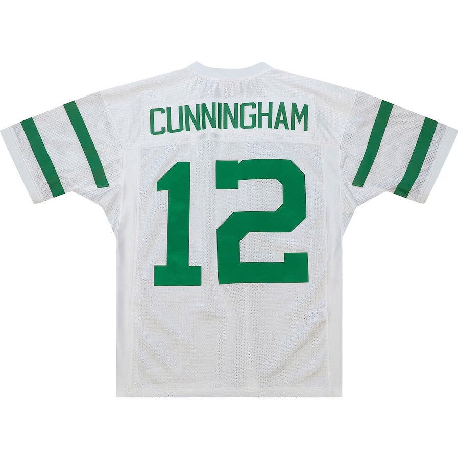 Custom #12 White 1994 Throwback PHI Football Shirt Top