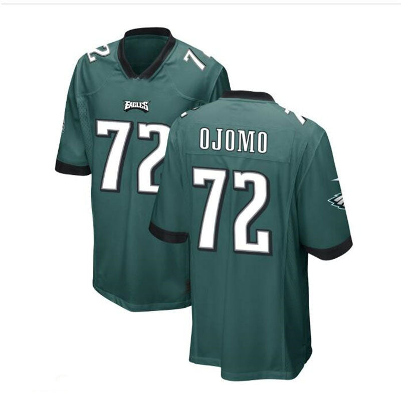 Custom #72 Midnight Green PHI Football Shirt Top
