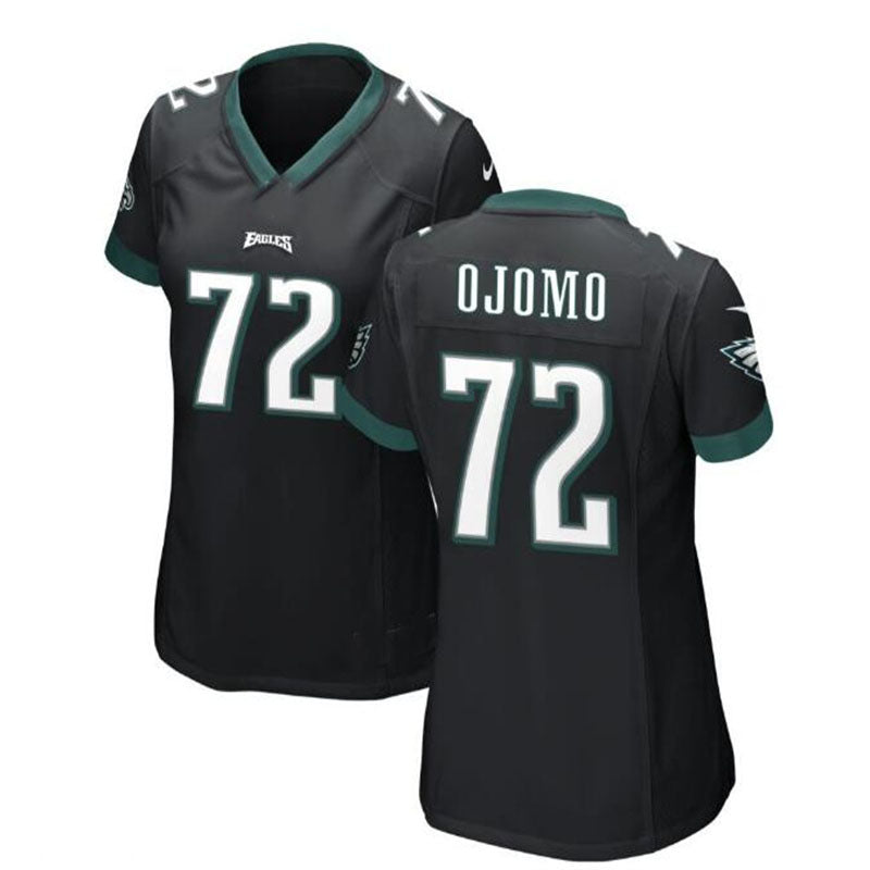 Custom #72 Black PHI Football Shirt Top