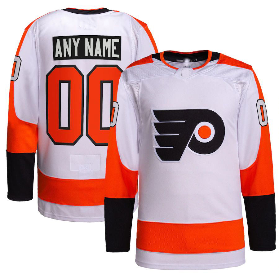 Custom White PHI Hockey Shirt Top