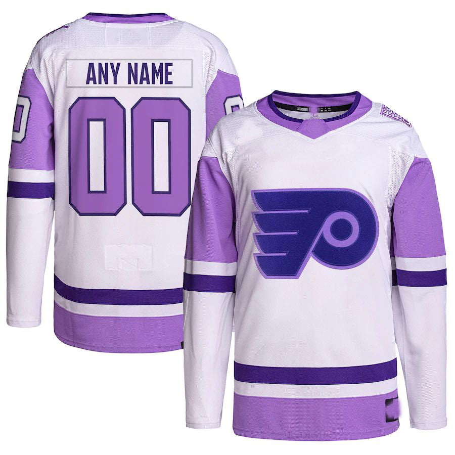 Custom White PHI Hockey Shirt Top